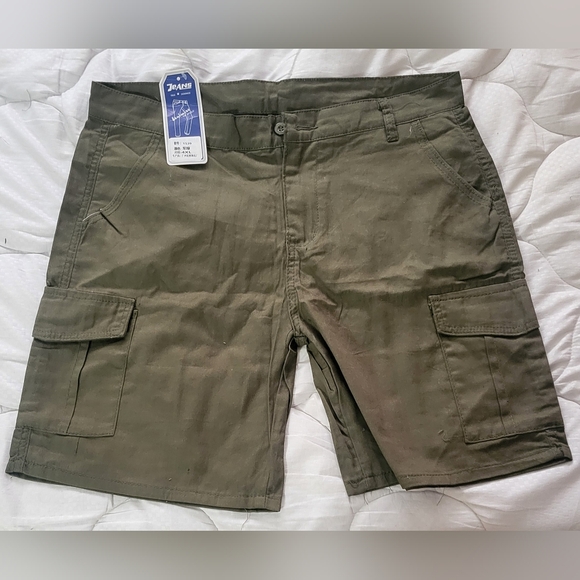 True Denimize Other - Men's Olive Cargo Shorts  By True Denimize  Made In  Japan